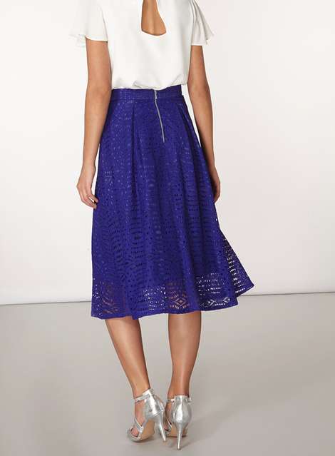 Purple Lace Full Skirt